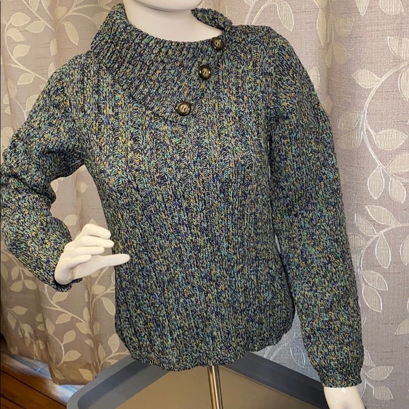 Dress Barn Sweaters - Dressbarn Knitted Turtleneck Blue Sweater